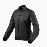 REV'IT! - Torque 2 H2O, una giacca moto donna nera con membrana impermeabile.